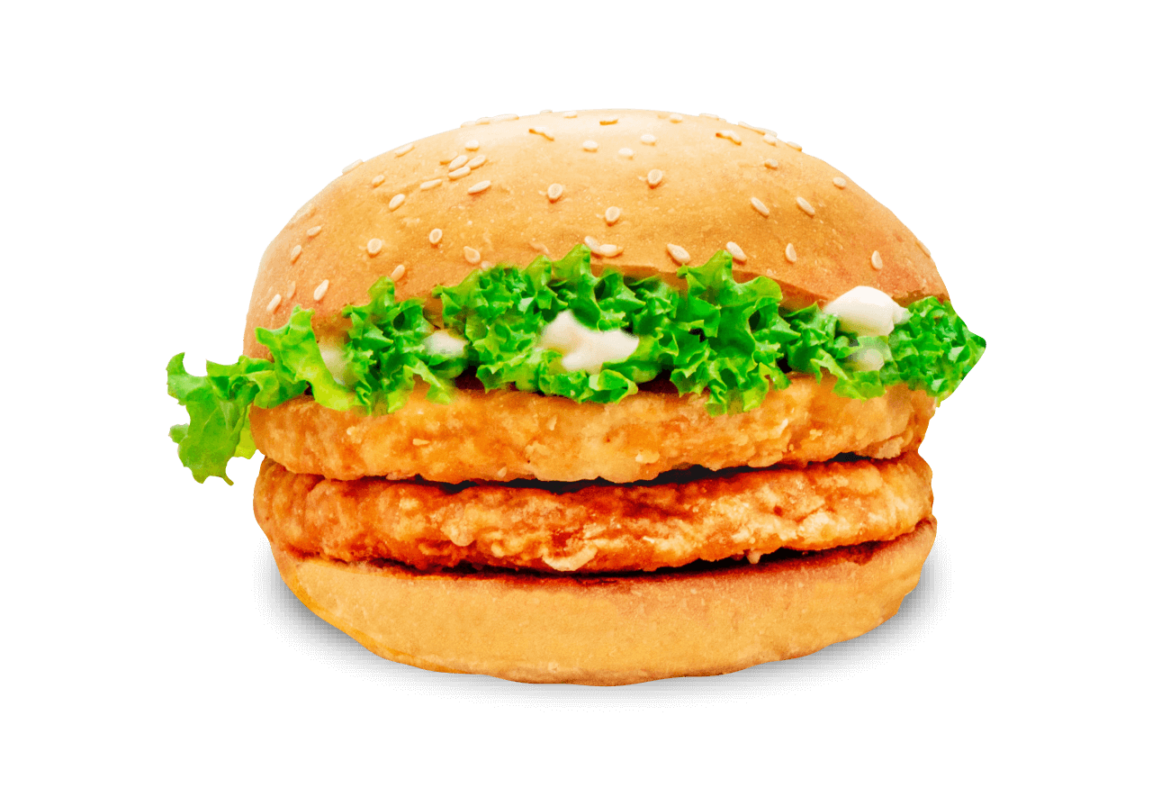 Double Classic Chicken Burger Borenos Fried Chicken Kota Kinabalu