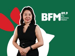 Borenos CEO Janice Yeo with BFM 89.9