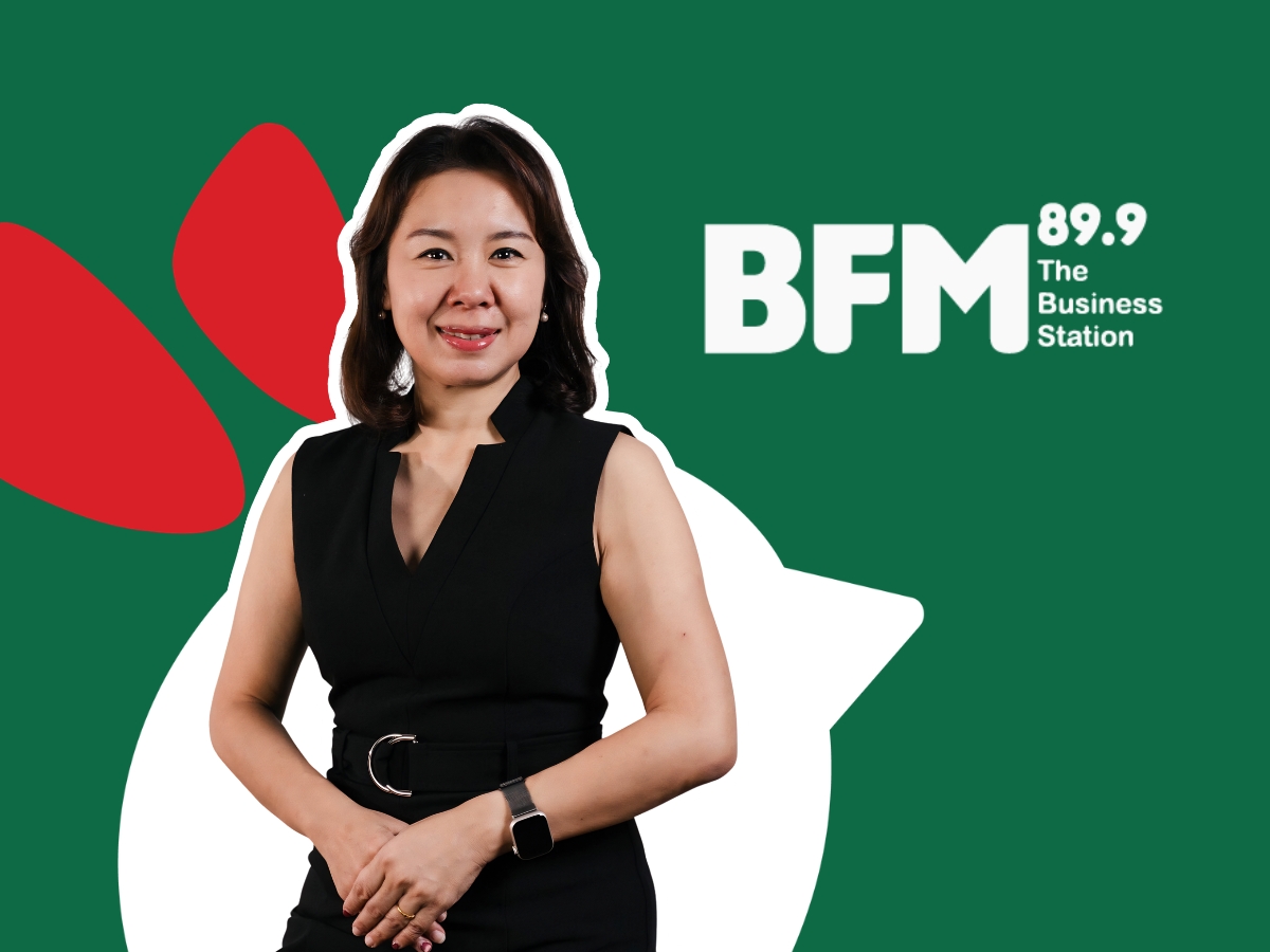 Borenos CEO Janice Yeo with BFM 89.9