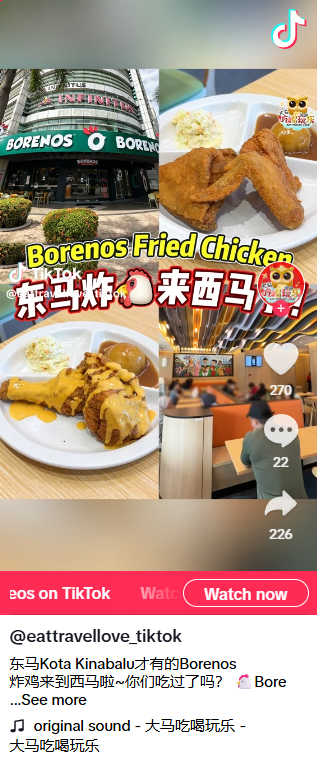 Borenos TikTok video