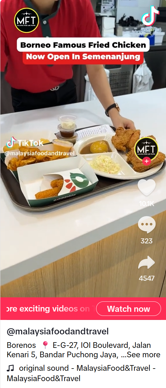 Borenos TikTok video